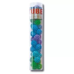   ZomeTool Vedecká modelovacia sada – Guľové uzly, 34 ks modro-zelené – Nodes Tube 34 Green/Blue