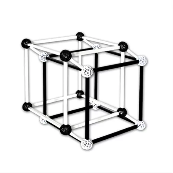 ZomeTool Vedecká stavebnica – ZomeTool v čiernej a bielej – Design 3