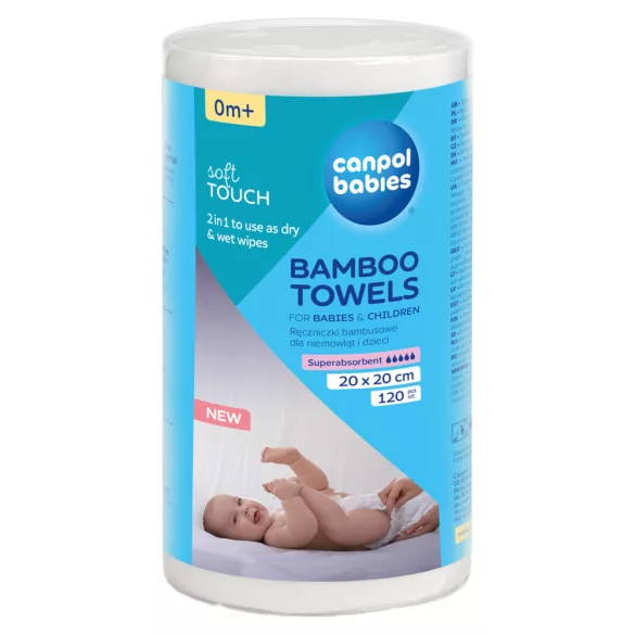 Canpol babies Jednorazové bambusové uteráky 120 ks