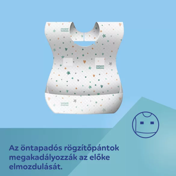 Canpol babies Vodotesná jednorazová zásterka s vreckom, 10 ks