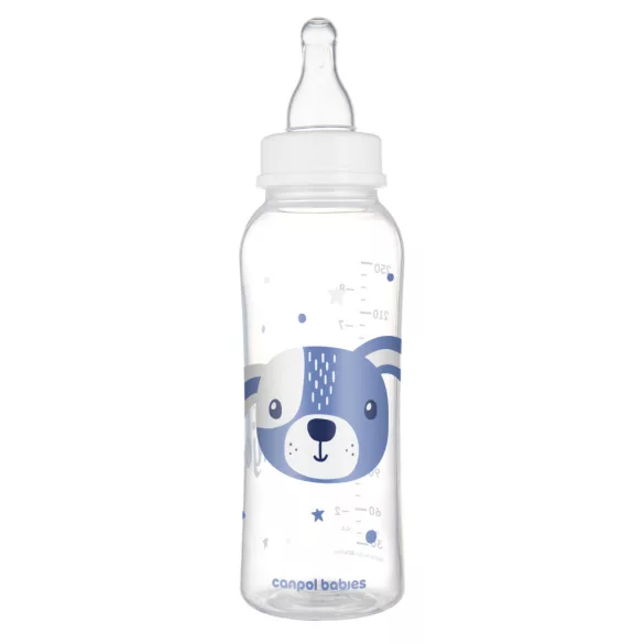 Canpol babies Fľaša s úzkym hrdlom, CUTE ANIMALS, 250 ml – pes