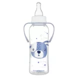 Canpol babies Fľaša s úzkym hrdlom a držadlom, CUTE ANIMALS, 250 ml, psík