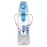Canpol babies Fľaša s úzkym hrdlom a držadlom, CUTE ANIMALS, 250 ml, psík