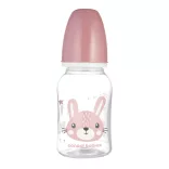 Canpol babies Fľaša s úzkym hrdlom CUTE ANIMALS 120 ml – ružová