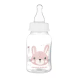 Canpol babies Fľaša s úzkym hrdlom CUTE ANIMALS 120 ml – ružová