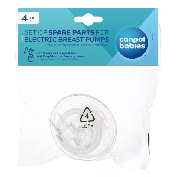 Canpol babies Sada náhradných dielov pre elektrické odsávačky Take&Go a ExpressCare, 4 ks