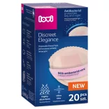 Lovi Discreet Elegance Antibakteriálne vložky do podprsenky, 20 ks – béžové