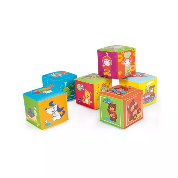 Canpol babies Mäkké vzdelávacie kocky, 6 ks