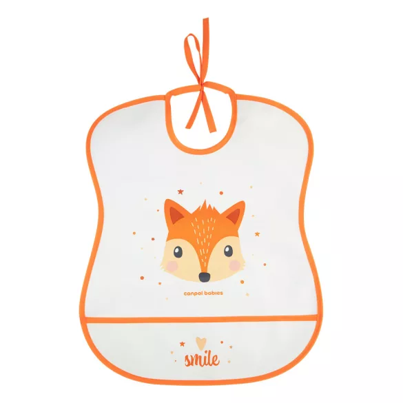 Canpol babies Prateľná mäkká zásterka CUTE ANIMALS – líška
