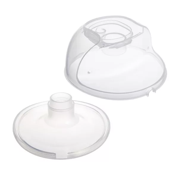 Canpol babies náhradná silikónová náustka 24 mm a zberná nádoba na mlieko pre odsávačku SmartSense