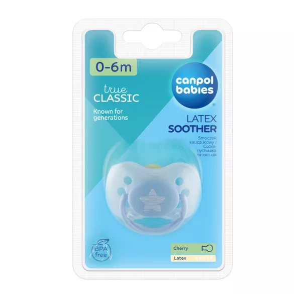 Canpol babies Latexová cumička, 0–6 mesiacov, PASTELOVE