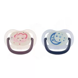   Canpol babies Silikónový anatomický cumlík 0–6 mesiacov NIGHT DREAMS 1 ks
