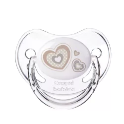   Canpol Babies Silikónový anatomický cumlík, 18+ mesiacov, NEWBORN BABY, béžový