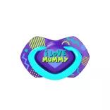 Canpol babies Sada symetrických silikónových cumlíkov, Light touch, 0–6 mesiacov, NEON LOVE, 2 ks