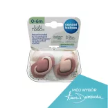Canpol babies Sada symetrických silikónových cumlíkov, Light touch, 0–6 mesiacov, PURE COLOR, 2 ks