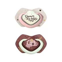   Canpol babies Sada symetrických silikónových cumlíkov svietiacich v tme, Light touch, 0–6 mesiacov, SLEEPY KOALA, 2 ks