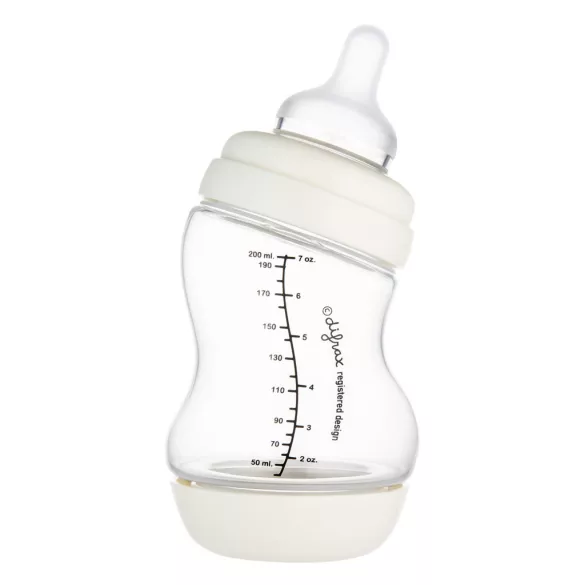 Canpol babies S-tvarová fľaša s širokým hrdlom a protikolikovým ventilom, 200 ml