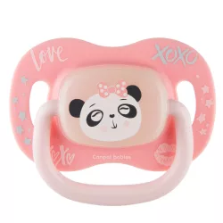  Canpol babies Silikónový symetrický cumlík, 18 mesiacov+, 1 ks, EXOTIC ANIMALS, panda