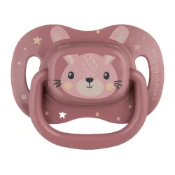   Canpol babies Silikónový symetrický cumlík, 0–6 mesiacov, 1 ks, CUTE ANIMALS – ružový