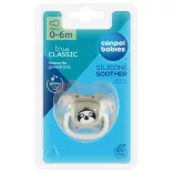 Canpol babies Silikónový cumlík v tvare čerešne EXOTIC ANIMALS 0-6 mesiacov – leňoch