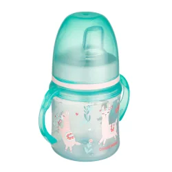   Canpol babies Silikónový pohárik s náustkom, 120 ml, EXOTIC ANIMALS - zelený