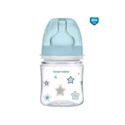   Canpol babies Antikolíková fľaša, EasyStart, NEWBORN BABY, 120 ml – modrá