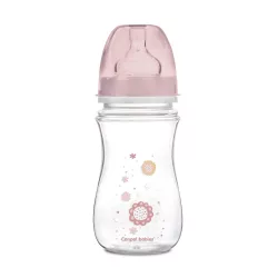   Canpol babies Antikolíková fľaša, EasyStart, NEWBORN BABY, 240 ml - ružová