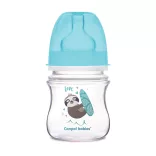 Canpol babies Antikolíková fľaša, EasyStart, EXOTIC ANIMALS, 120 ml – modrá
