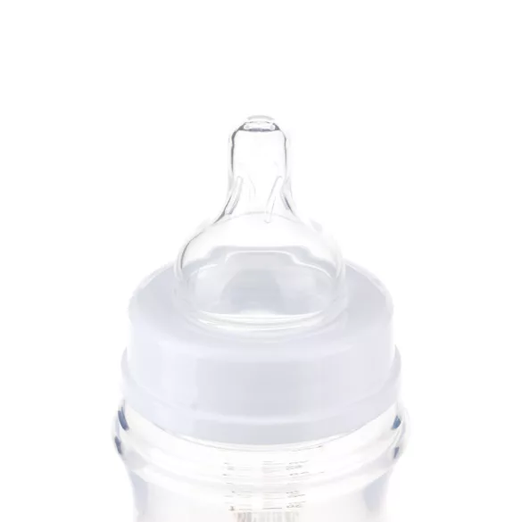 Canpol babies Antikolíková fľaša, EasyStart, EXOTIC ANIMALS, 120 ml – modrá