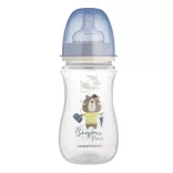 Canpol babies Antikolíková fľaša, 240 ml, Easy Start BONJOUR PARIS – modrá