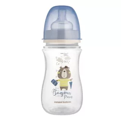   Canpol babies Antikolíková fľaša, 240 ml, Easy Start BONJOUR PARIS – modrá