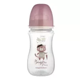 Canpol babies Antikolíková fľaša, 240 ml, Easy Start, BONJOUR PARIS – ružová