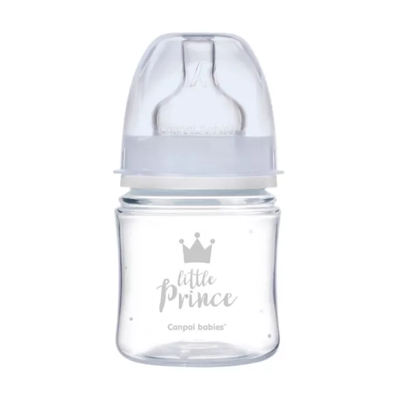 Canpol babies Antikolíková fľaša, EasyStart, ROYAL BABY, 120 ml - modrá
