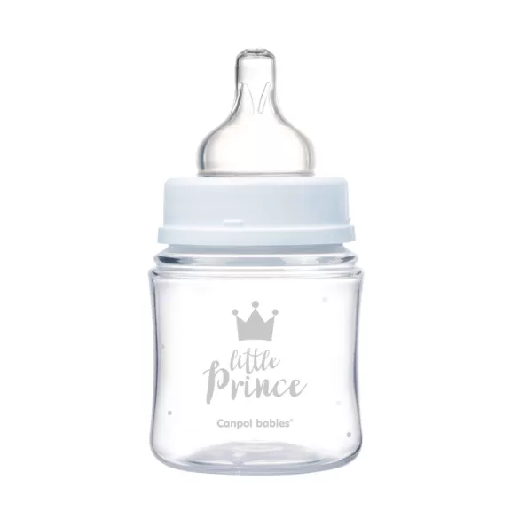 Canpol babies Antikolíková fľaša, EasyStart, ROYAL BABY, 120 ml - modrá