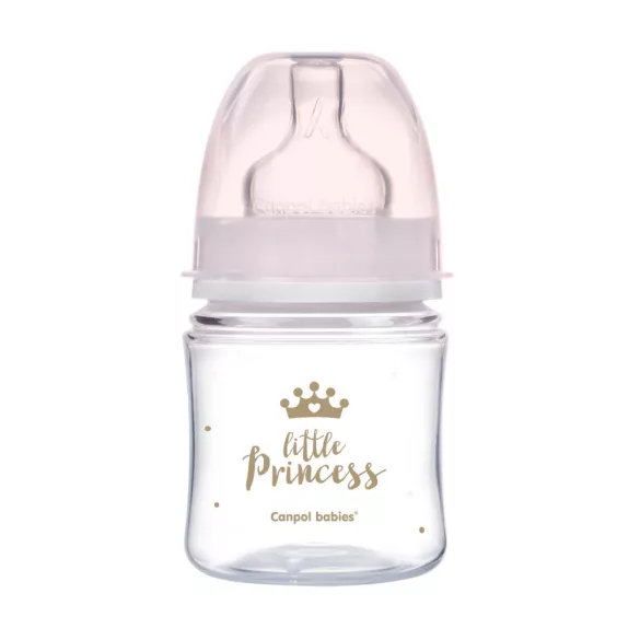 Canpol babies Antikolíková fľaša, EasyStart, ROYAL BABY, 120 ml – ružová