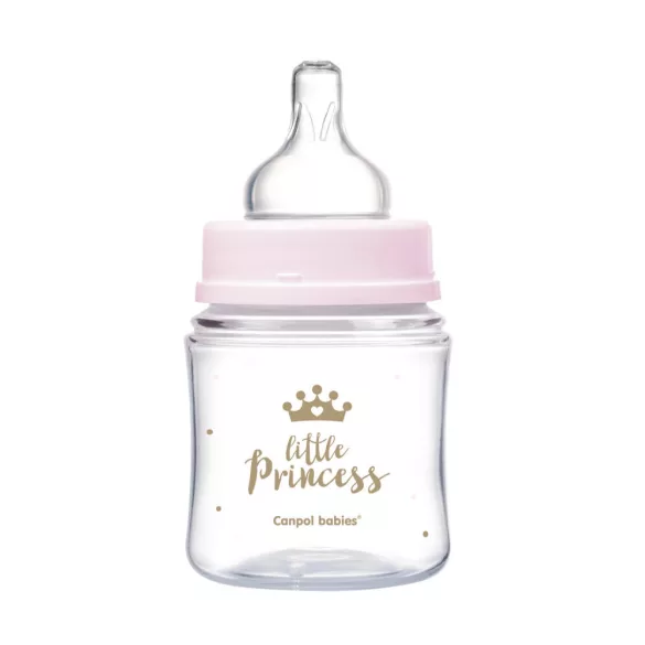 Canpol babies Antikolíková fľaša, EasyStart, ROYAL BABY, 120 ml – ružová