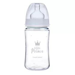   Canpol babies Antikolíková fľaša, EasyStart, ROYAL BABY, 240 ml – modrá