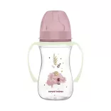 Canpol babies Antikolíková fľaša s svietiacou rukoväťou, EasyStart, SLEEPY KOALA, 240 ml - ružová