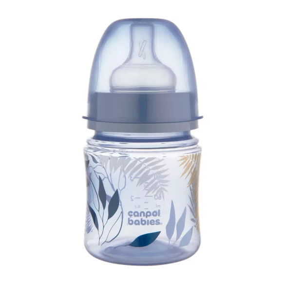 Canpol babies Antikolíková fľaša, EasyStart, GOLD, 120 ml – modrá