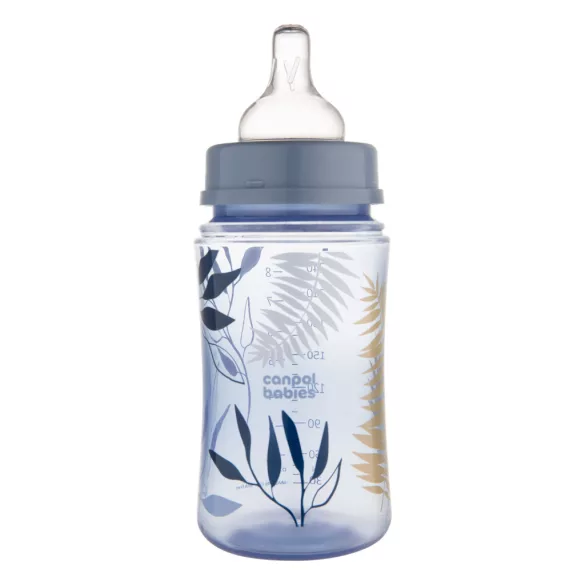 Canpol babies Antikolíková fľaša, EasyStart, GOLD, 240 ml – modrá