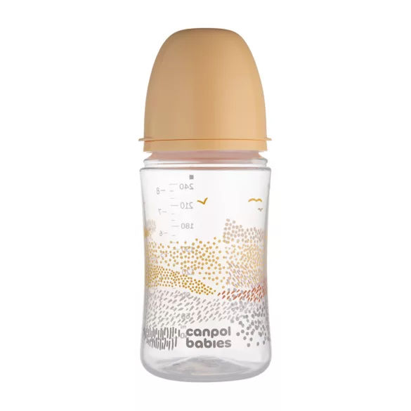 Canpol babies Antikolíková fľaša, EasyStart, GOLD, 240 ml – béžová
