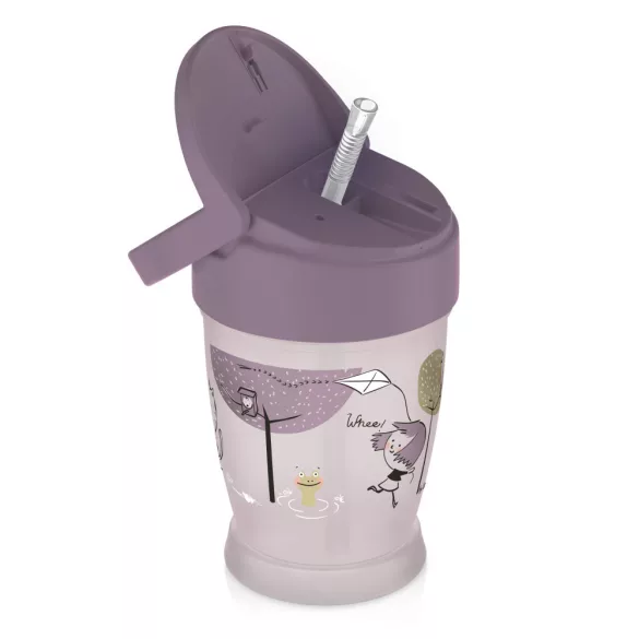 LOVI Pohárik s brčkom JUNIOR 250 ml Lovely – dievča