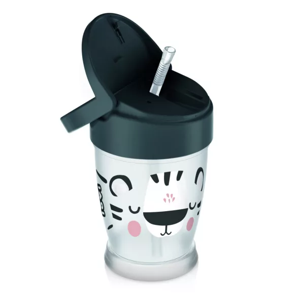 LOVI Pohárik s náustkom JUNIOR 250 ml 11 mesiacov+ Salt&Pepper