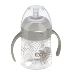 LOVI First Cup vážená fľaša so slamkou HARMONY 150 ml