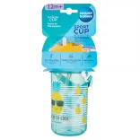 Canpol babies Športový pohárik, flip-top, so silikónovou slamkou, 400 ml, SO COOL, žltý