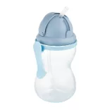 Canpol babies Športový pohárik so slamkou, 370 ml, modrý