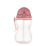 Canpol babies Športový pohárik so slamkou, 370 ml, ružový