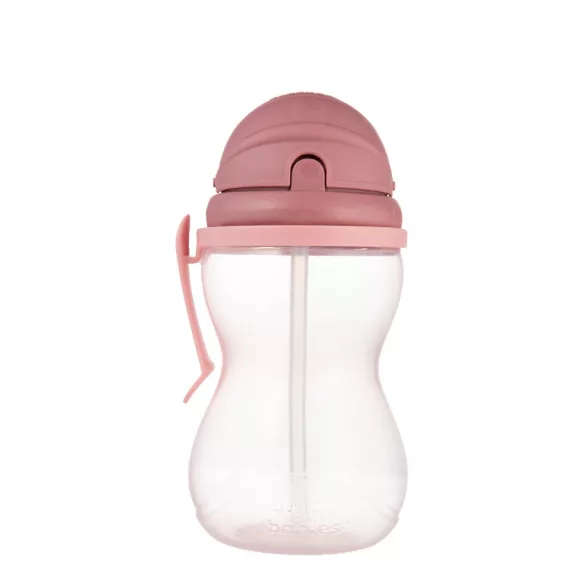 Canpol babies Športový pohárik so slamkou, 370 ml, ružový