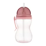 Canpol babies Športový pohárik so slamkou, 370 ml, ružový