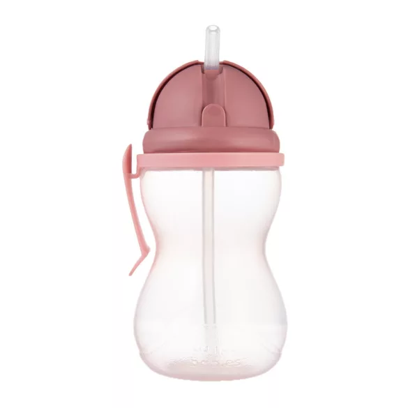 Canpol babies Športový pohárik so slamkou, 370 ml, ružový